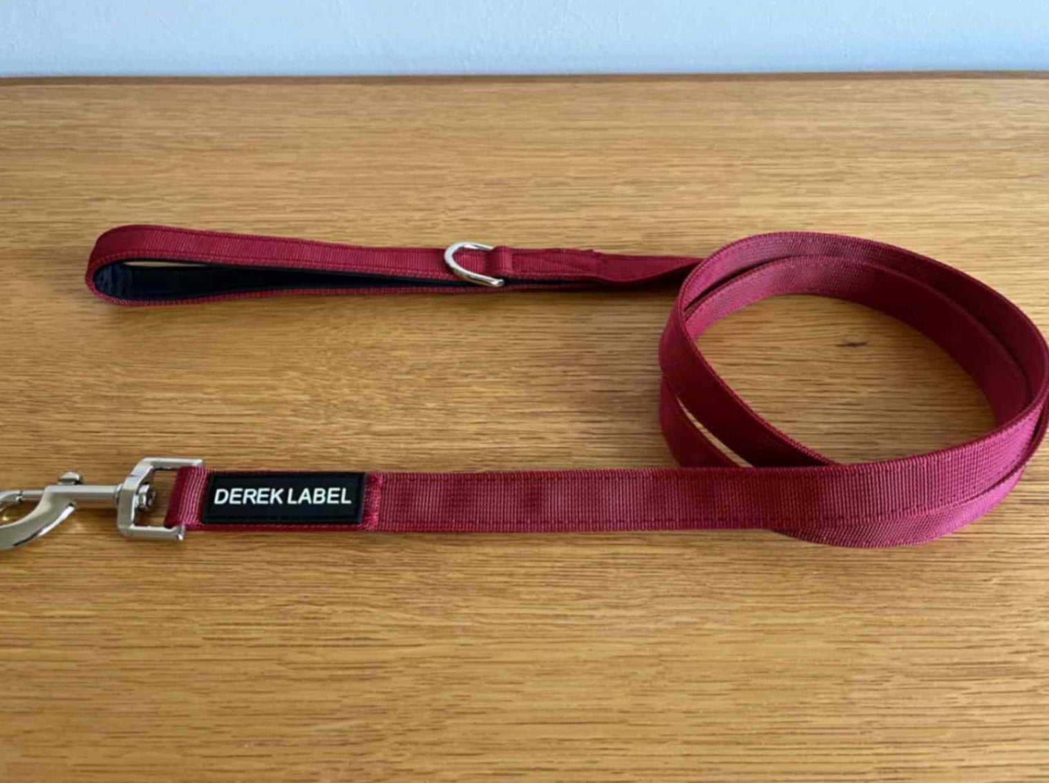 Red dog leash