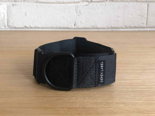 Black Martingale dog collar